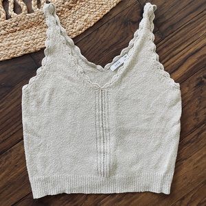 Scalloped sweater tank! So beautiful.